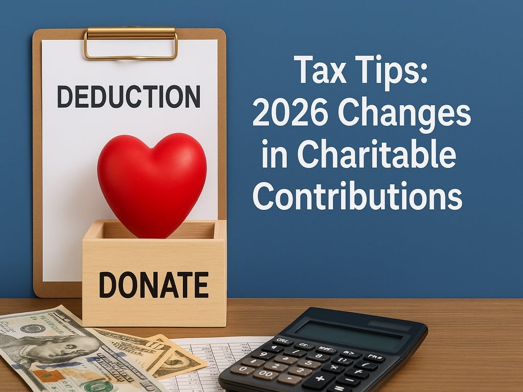 Tax Tips: 2026 Changes in Charitable Contributions Image