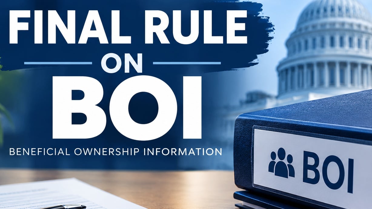 FINAL RULE ON BOI (Beneficial Ownership Information) Image