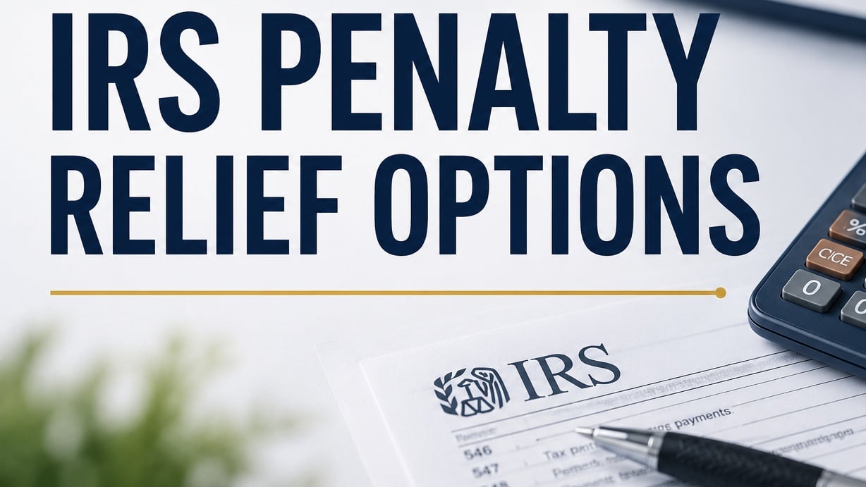 IRS Penalty Relief Options Image